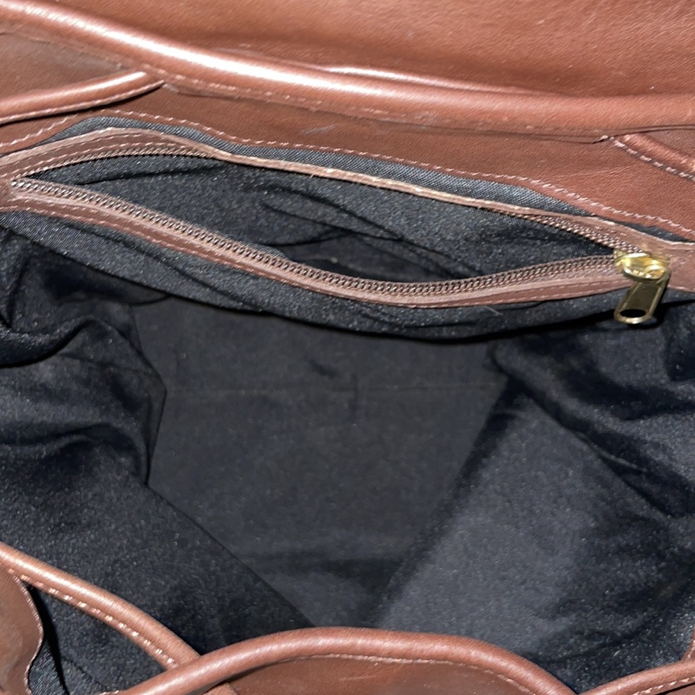 Coach Vintage XL Unisex Brown Backpack Rucksack 0529 - Picture 14 of 15